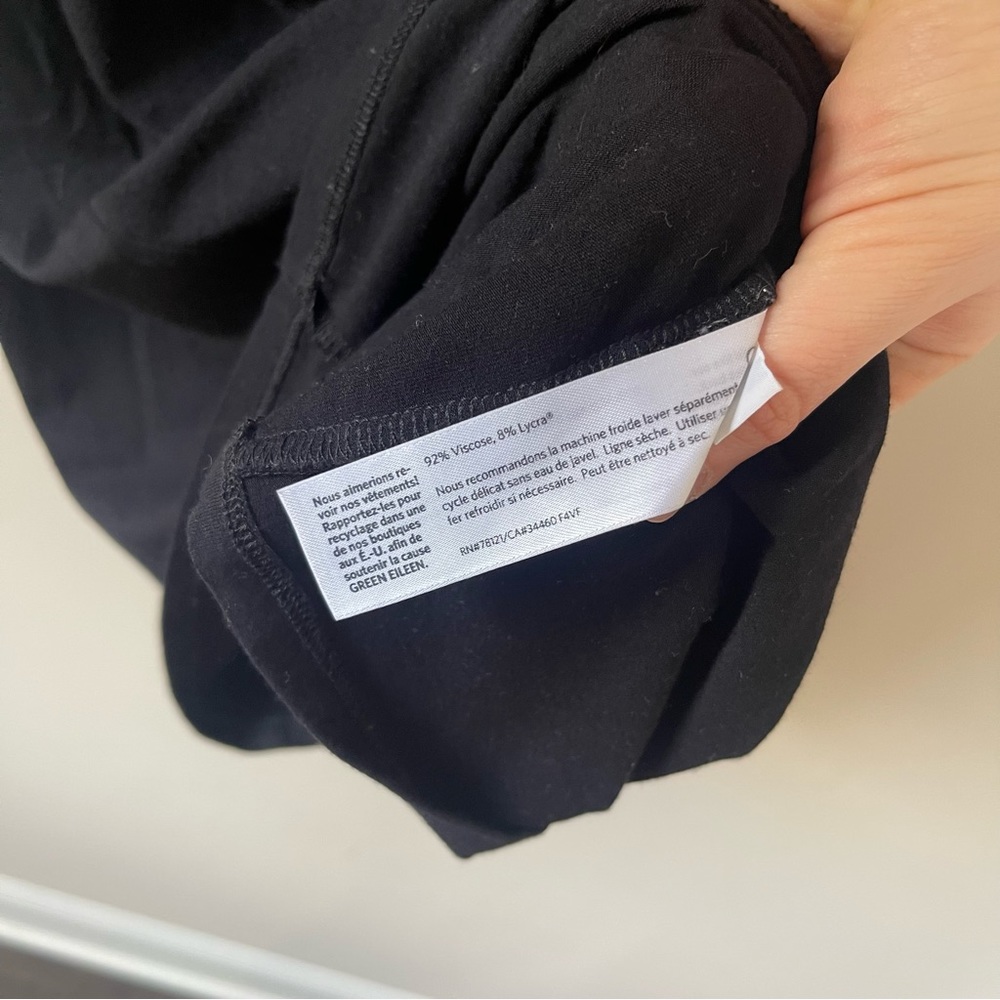 FINAL Eileen Fisher Casual Black Soft Dress - Picture 5 of 7